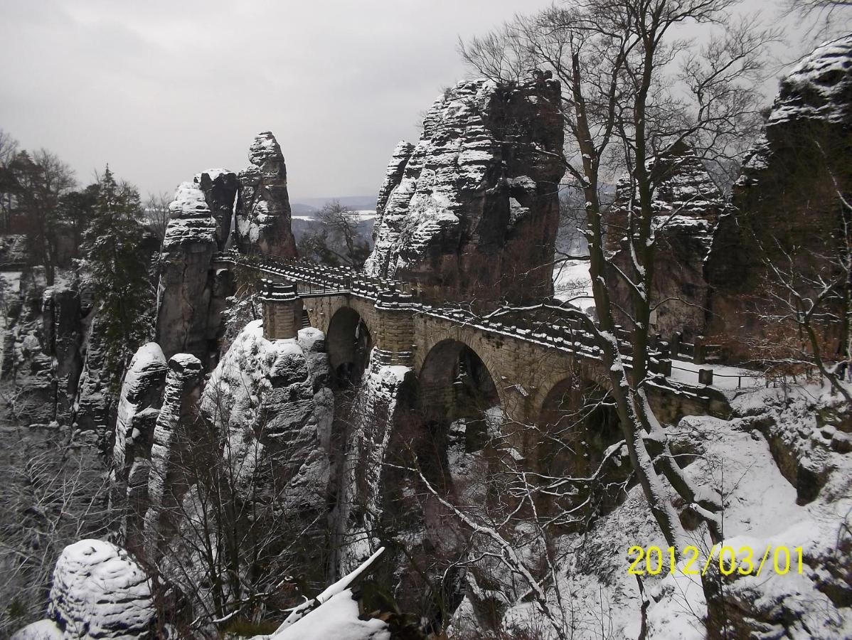 Ferienwohnung Zum Lilienstein Bad Schandau Esterno foto